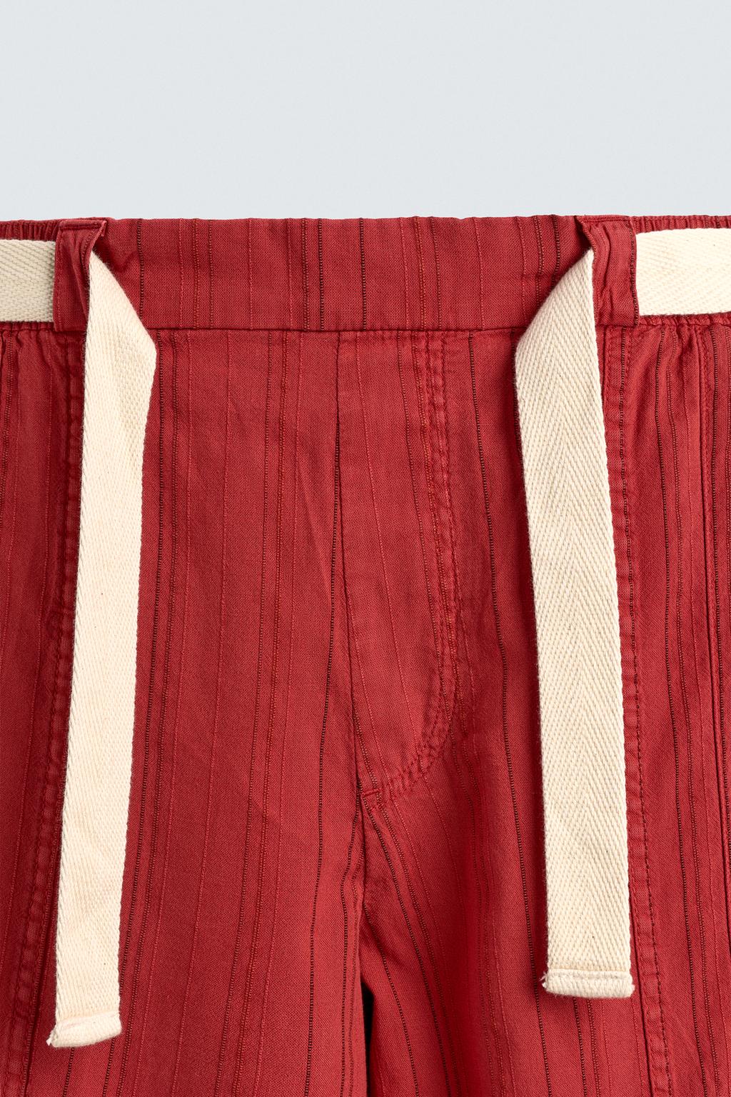 БРЮКИ RELAXED FIT В ПОЛОСКУ