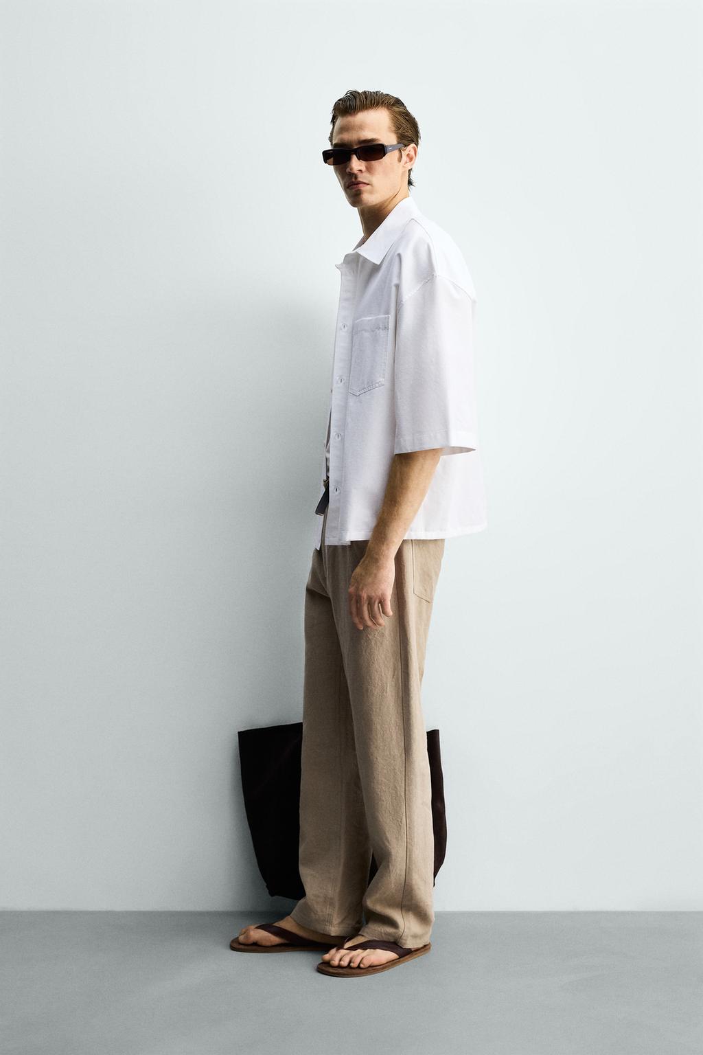 РУБАШКА BOXY FIT С КАРМАНОМ