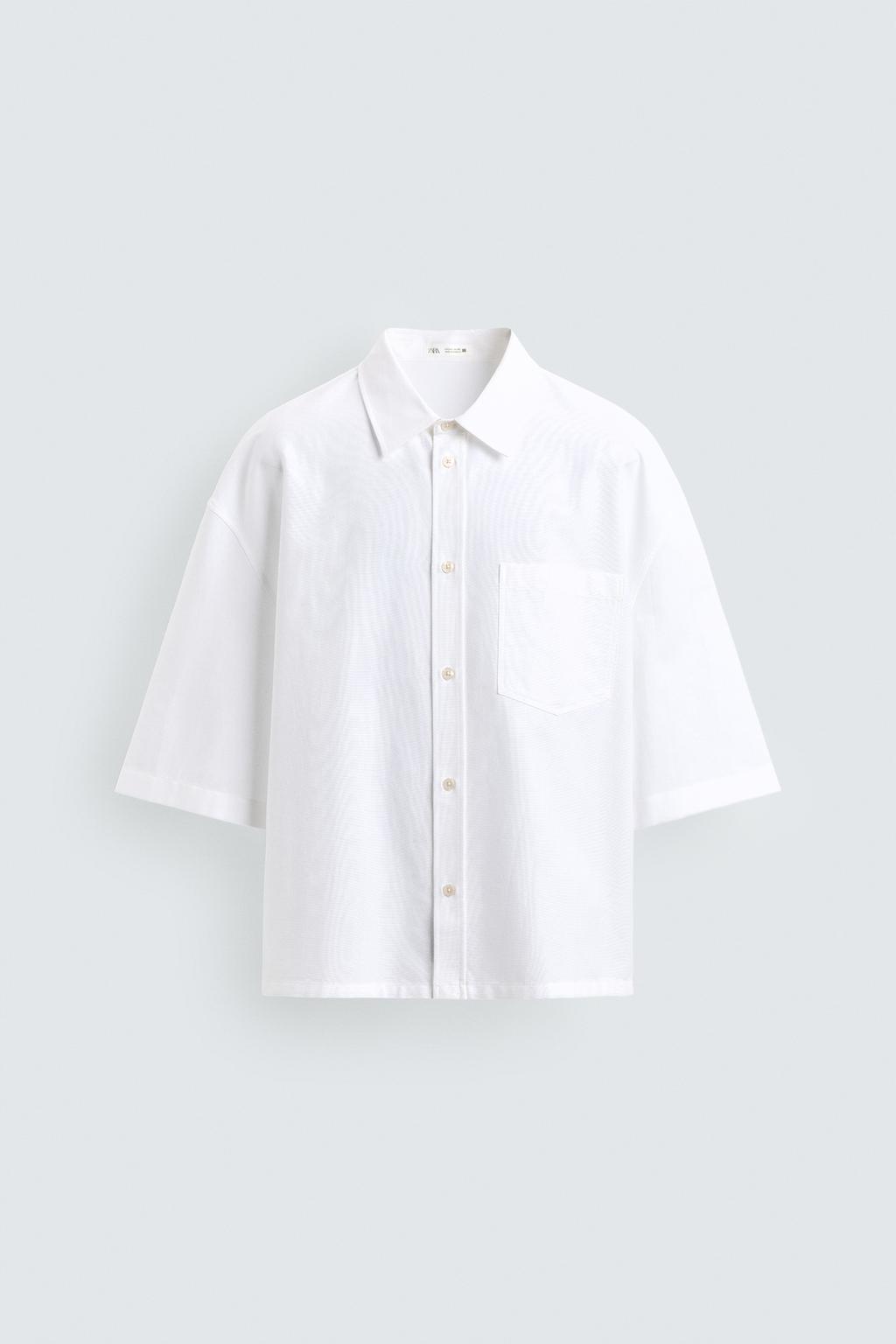 РУБАШКА BOXY FIT С КАРМАНОМ