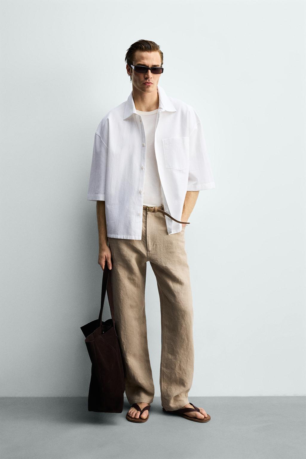 РУБАШКА BOXY FIT С КАРМАНОМ