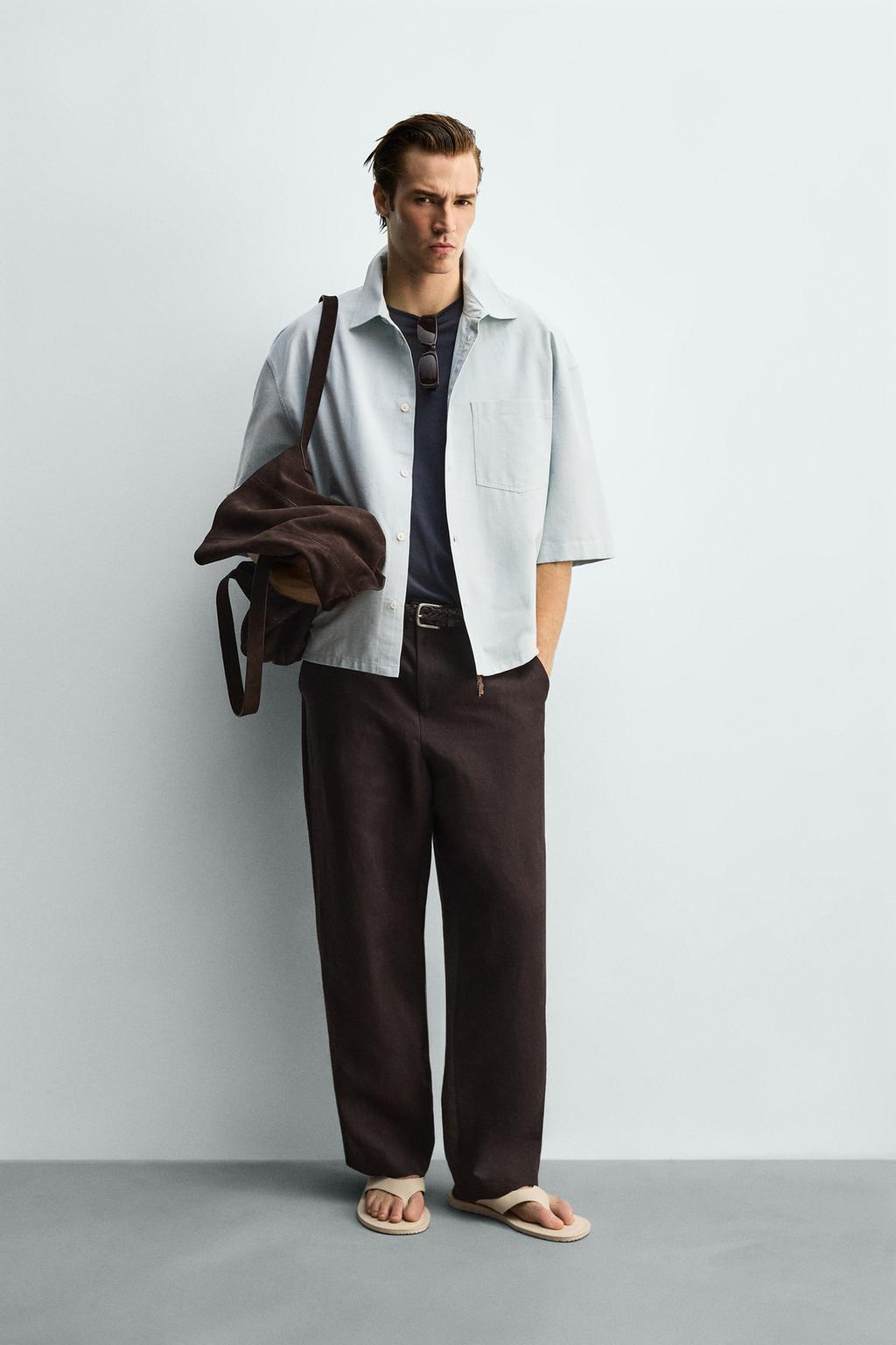 РУБАШКА BOXY FIT С КАРМАНОМ