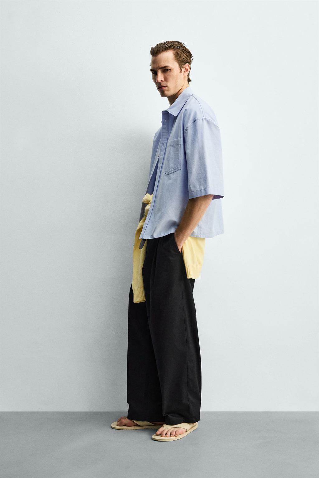 РУБАШКА BOXY FIT С КАРМАНОМ