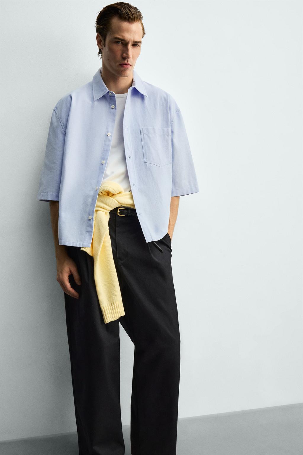 РУБАШКА BOXY FIT С КАРМАНОМ