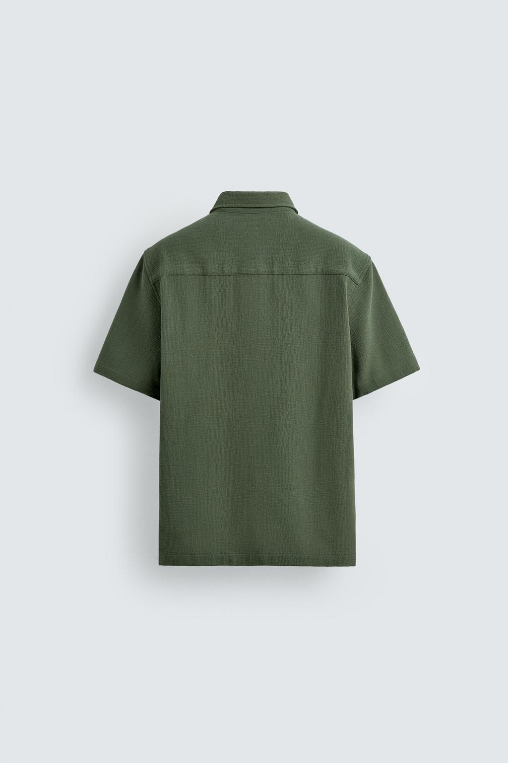 РУБАШКА REGULAR FIT ИЗ РЕЛЬЕФНОЙ ТКАНИ