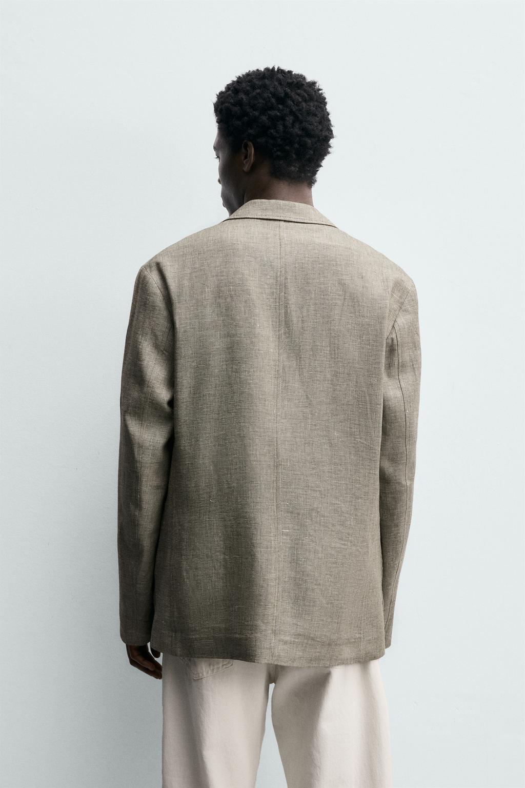 БЛЕЙЗЕР RELAXED FIT ИЗ РЕЛЬЕФНОЙ ТКАНИ