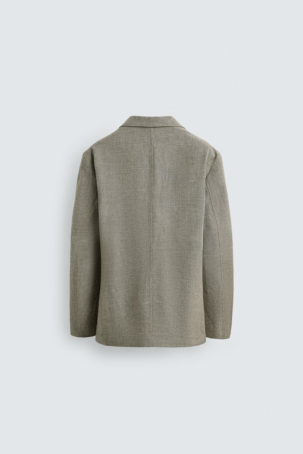 БЛЕЙЗЕР RELAXED FIT ИЗ РЕЛЬЕФНОЙ ТКАНИ