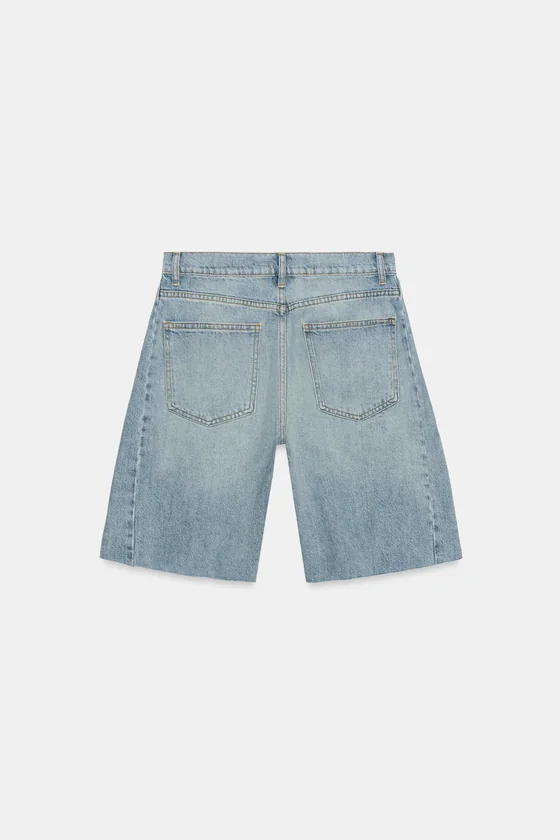 ДЖИНСОВЫЕ ШОРТЫ  СО СРЕДНЕЙ ПОСАДКОЙ — коллекция Zara «ZW»
