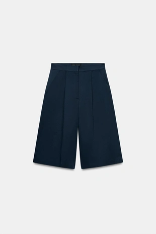 Шорты с защипами — коллекция Zara «Zw»- Заказать в России