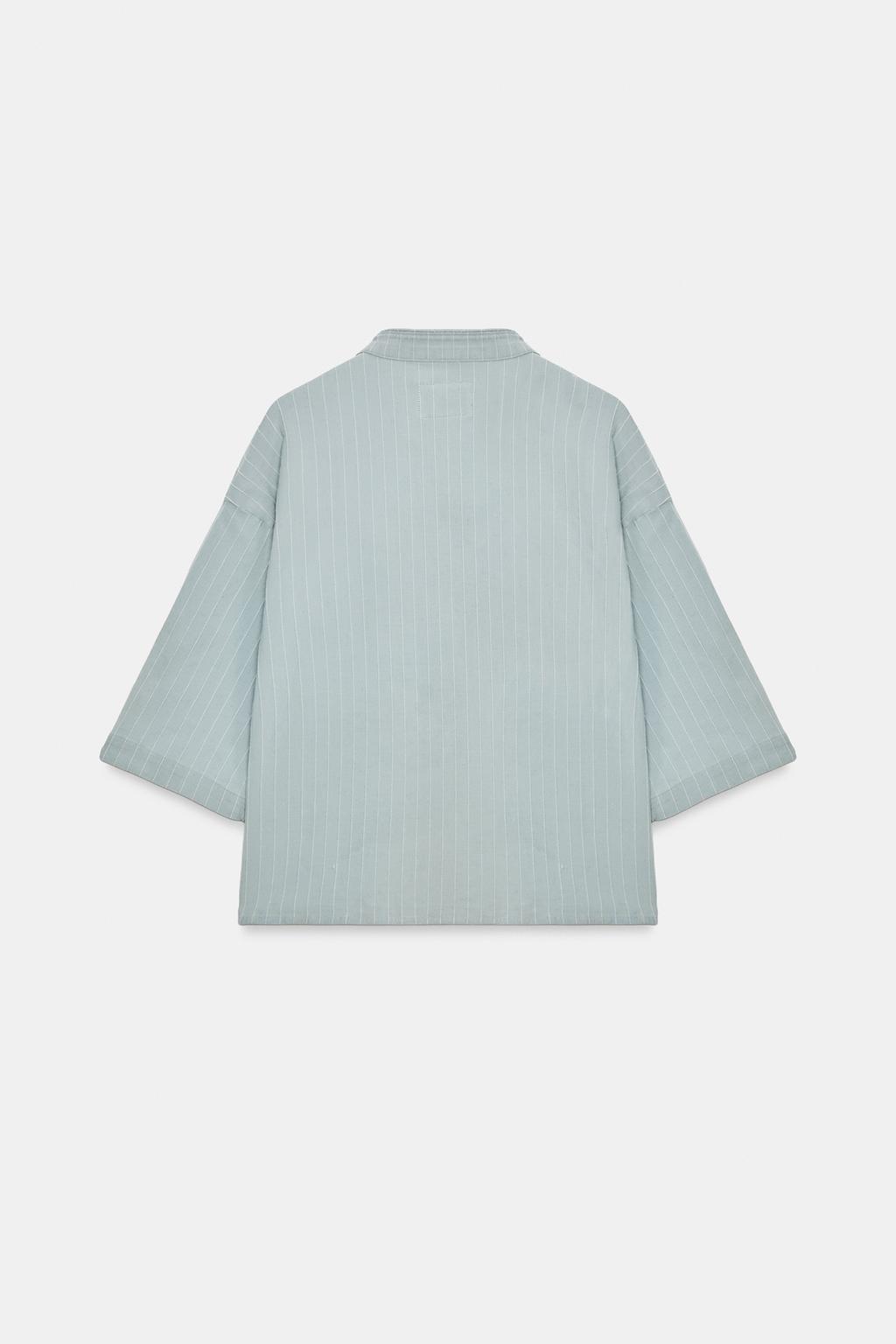 ДЖИНСОВАЯ КУРТКА С НАВЕСНЫМИ ПЕТЛЯМИ — ZW COLLECTION