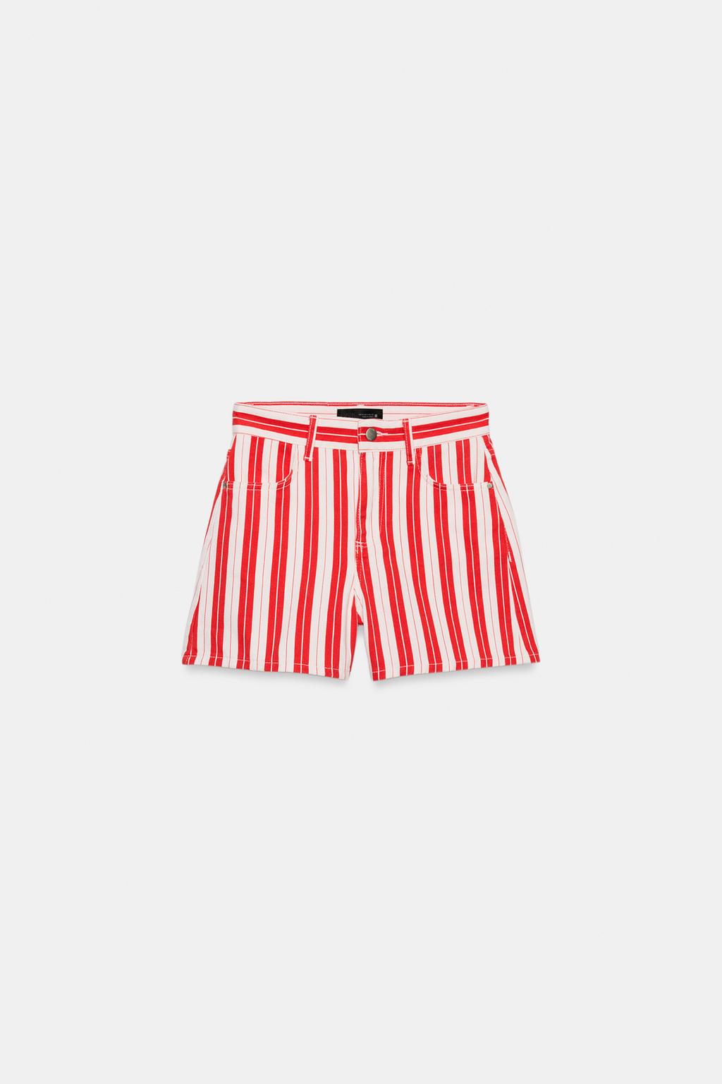 ШОРТЫ MOM FIT В ПОЛОСКУ