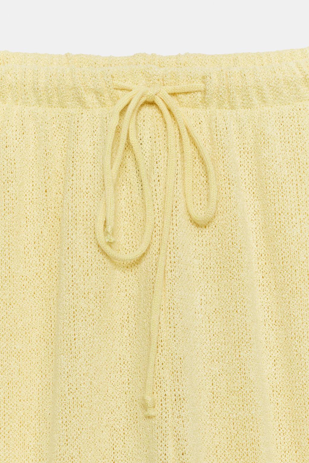 БРЮКИ WIDE LEG ИЗ ТКАНИ В РУСТИКАЛЬНОМ СТИЛЕ