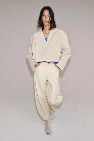 Купить Zara Зауженные джинсы с высокой посадкой — коллекция ZARA «ZW»
