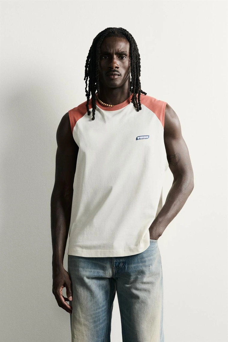 Майка pukas surf x zara с цветными блоками