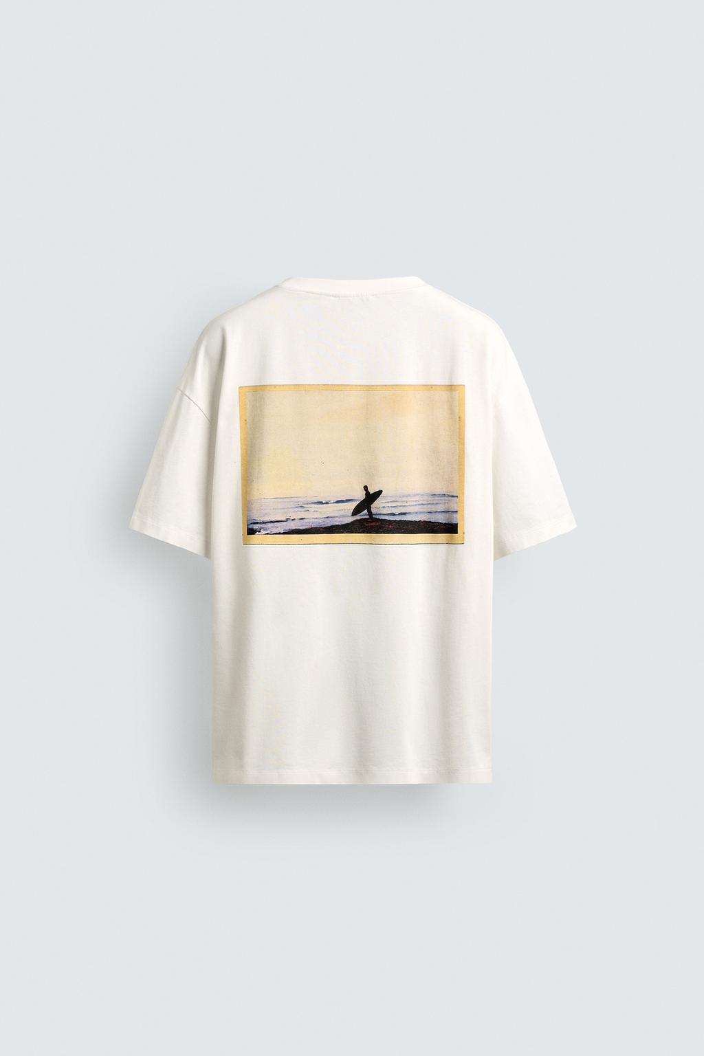 Футболка pukas surf x zara с фотопринтом