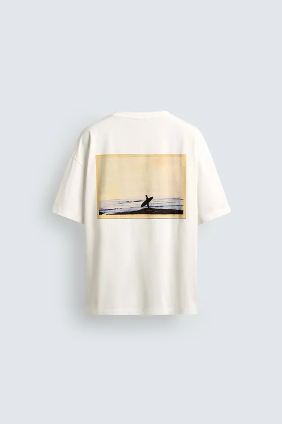 Футболка pukas surf x zara с фотопринтом