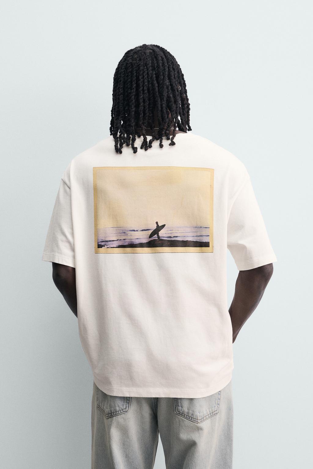 Футболка pukas surf x zara с фотопринтом