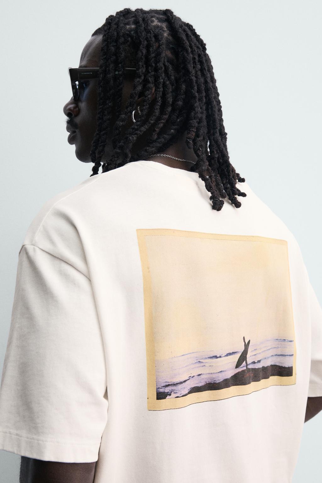 Футболка pukas surf x zara с фотопринтом