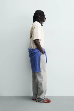 Футболка pukas surf x zara с фотопринтом- Заказать в России