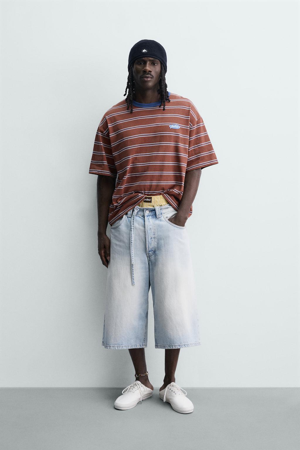 Футболка в полоску pukas surf x zara с жаккардом