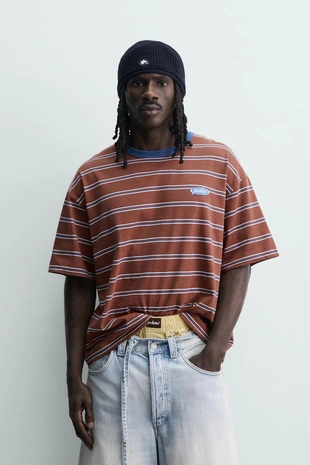 Футболка в полоску pukas surf x zara с жаккардом- Заказать в России