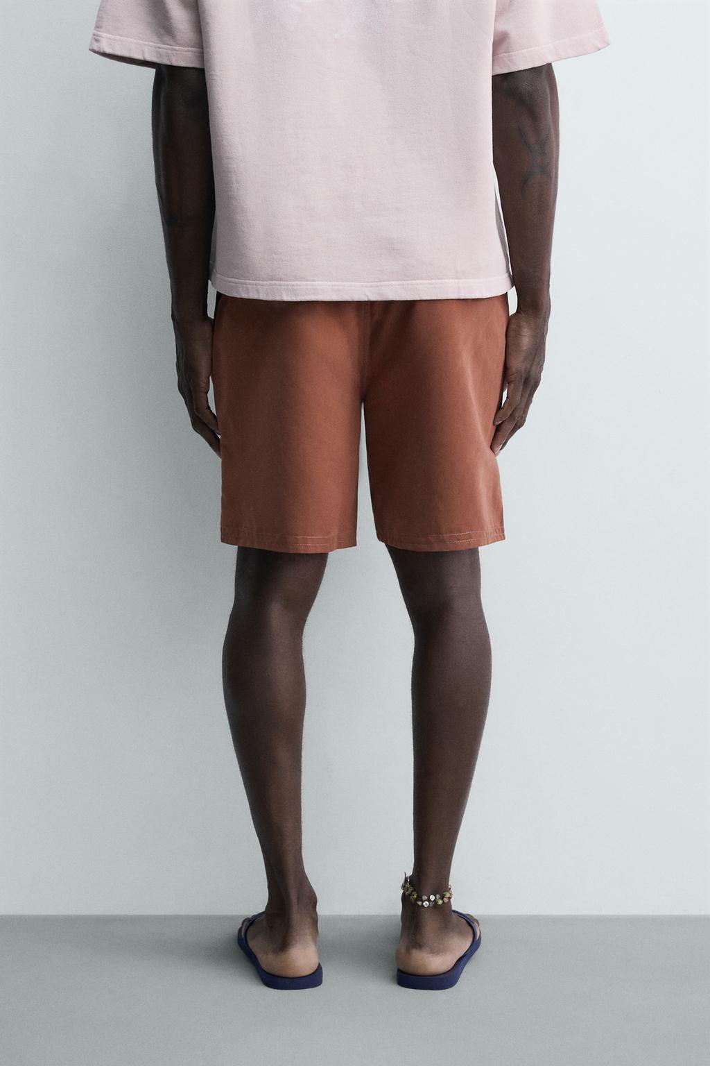 Длинные плавательные шорты с лентами pukas surf x zara