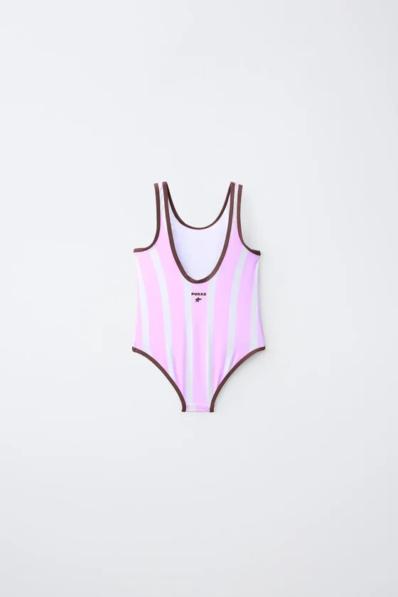 Детский полосатый купальник pukas surf 2-6 лет