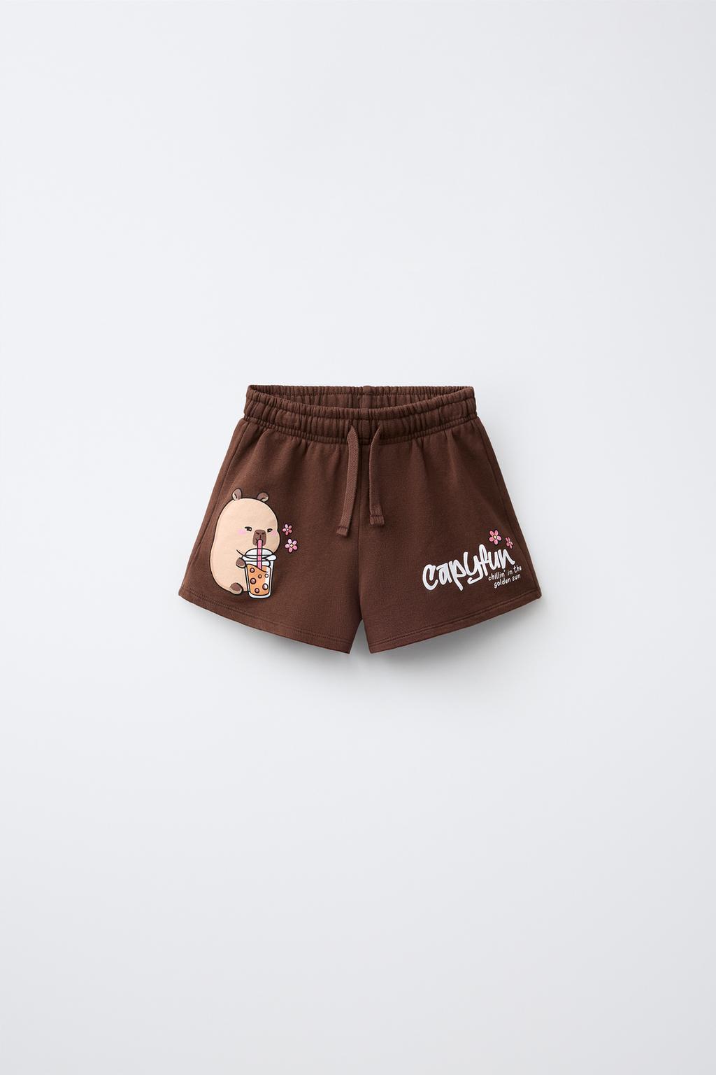 ШОРТЫ С ПРИНТОМ «КАПИБАРА CAPYFUN ©»