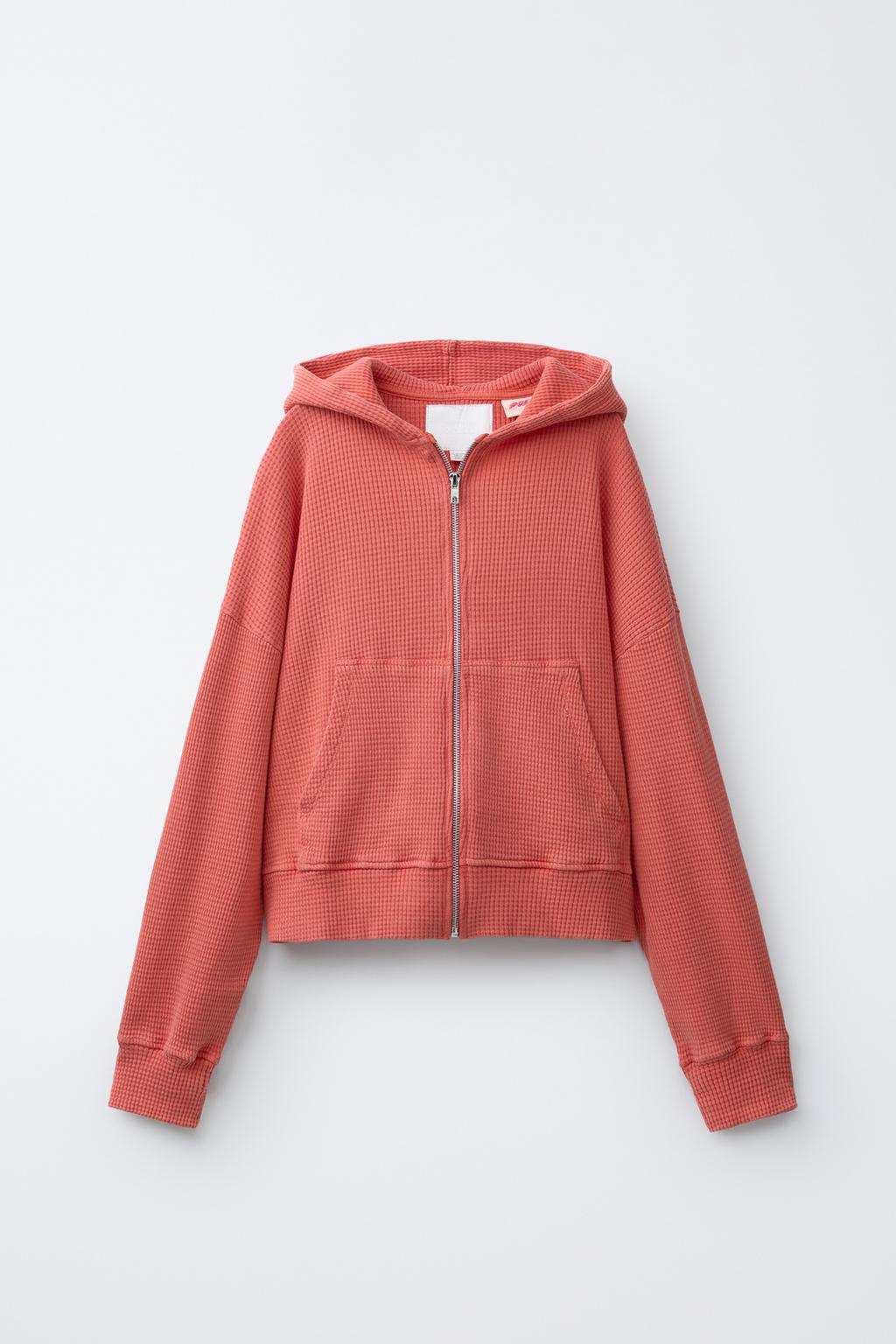 Укороченное худи cropped waffle pukas surf