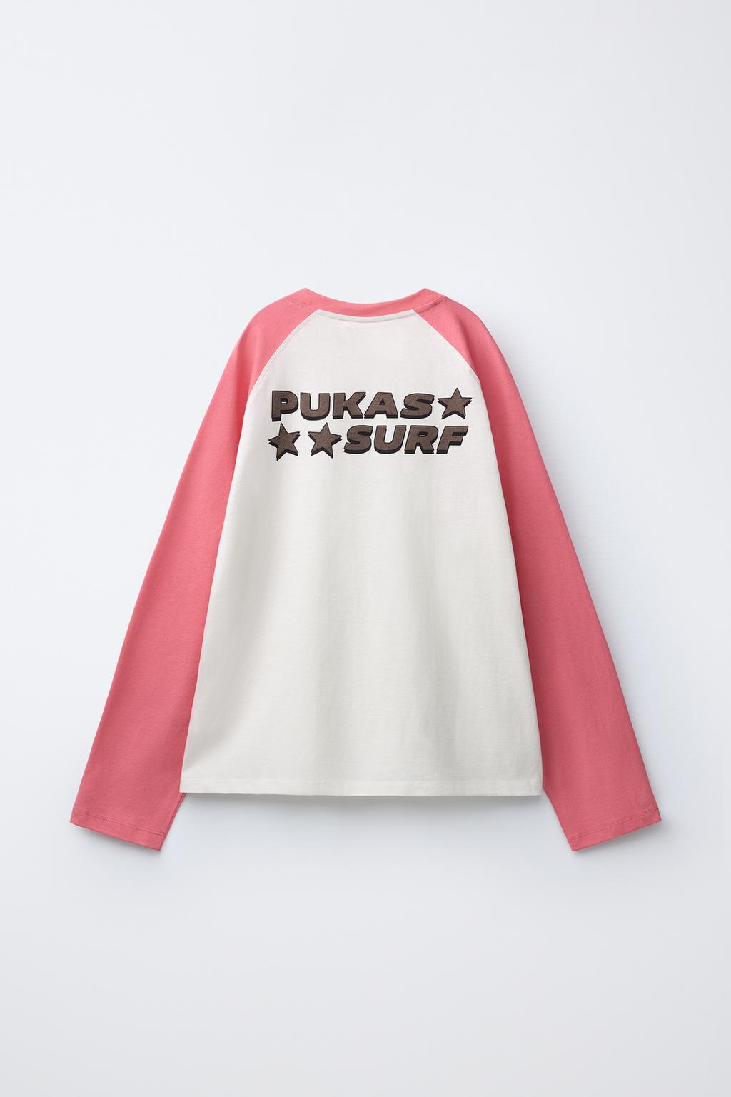 Футболка с круглым вырезом и рукавами реглан pukas surf