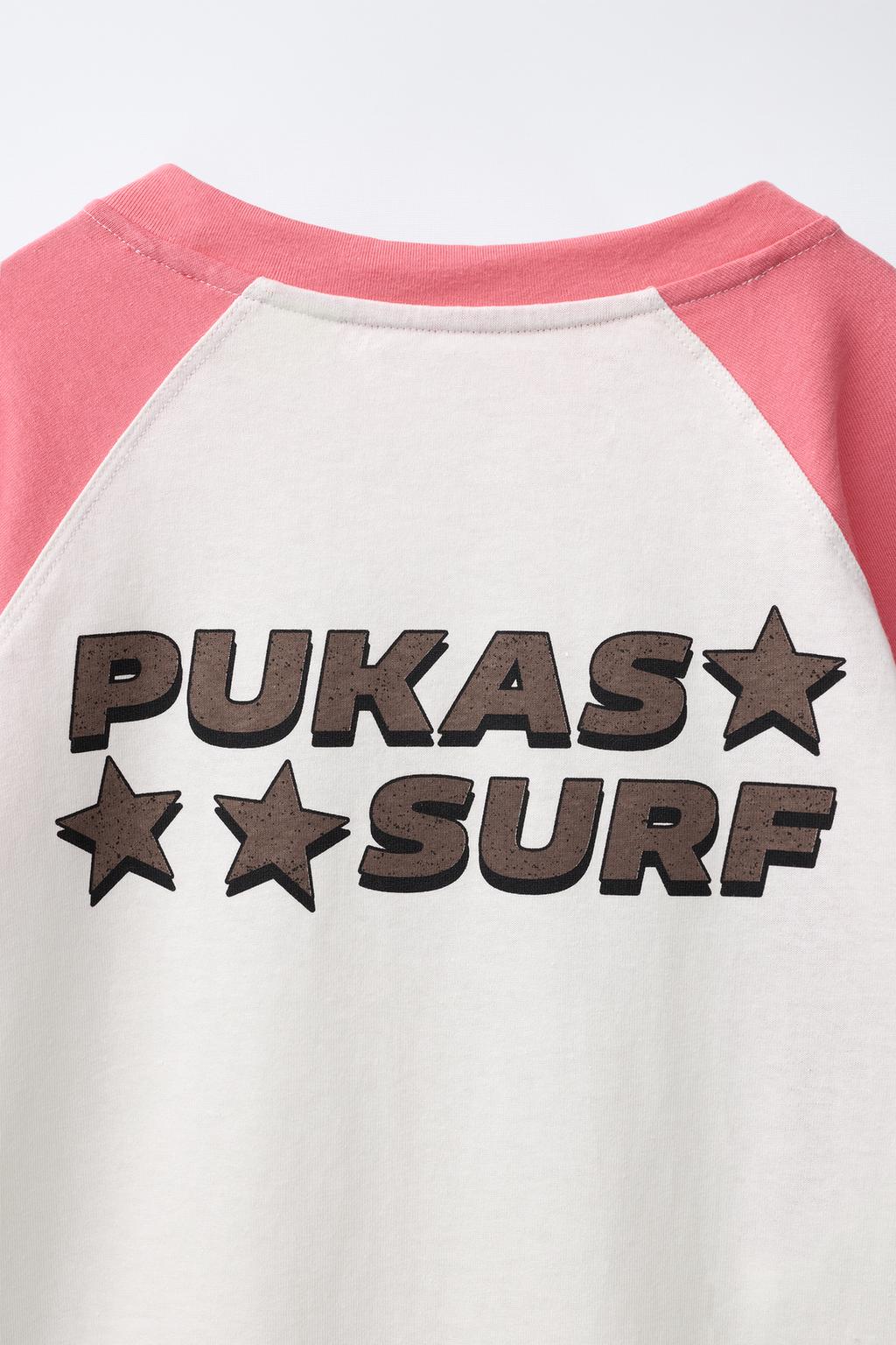 Футболка с круглым вырезом и рукавами реглан pukas surf