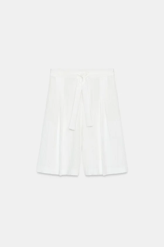 ДЛИННЫЕ ШОРТЫ С ПОЯСОМ — коллекция Zara «ZW»