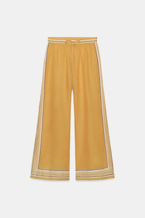 БРЮКИ ИЗ 100% РАМИ — коллекция Zara «ZW»