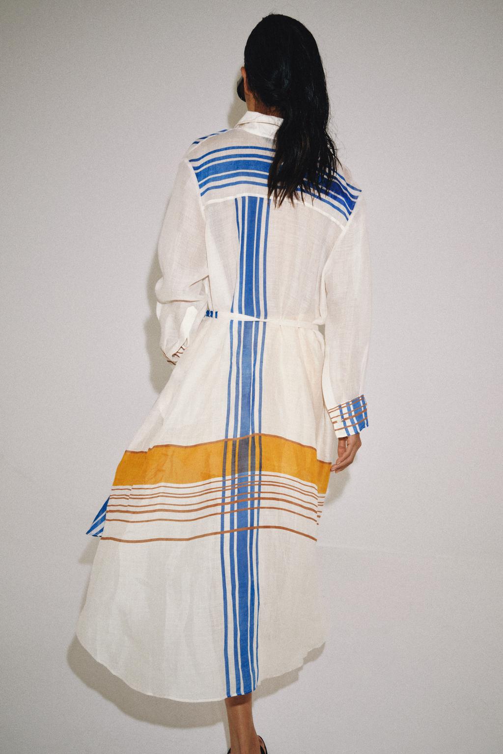 ПЛАТЬЕ-РУБАШКА ИЗ 100% РАМИ — ZW COLLECTION