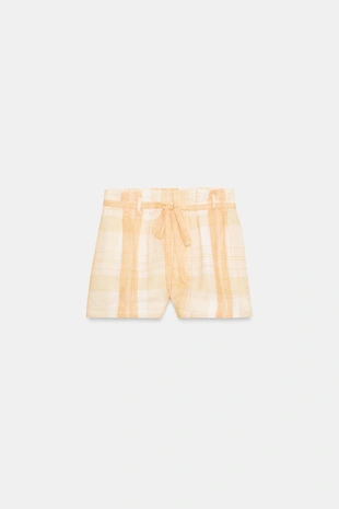 Шорты из 100% рами со сборками — Zw Collection- Заказать в России