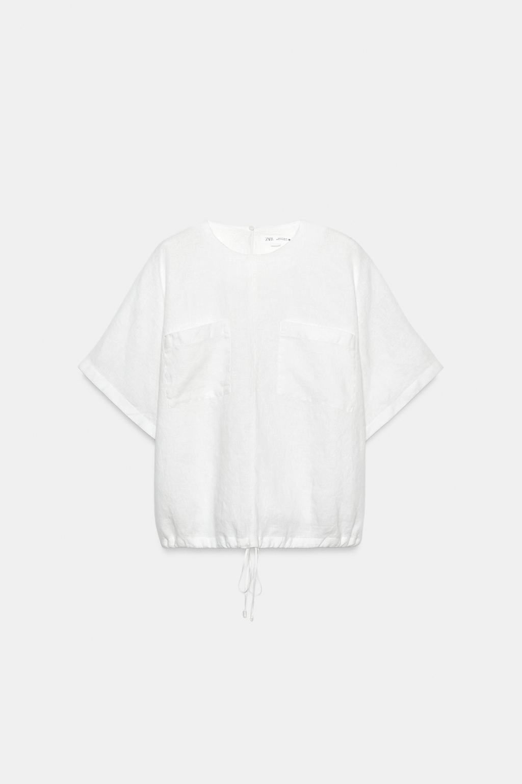 ТОП ИЗ 100% ЛЬНА НА ШНУРОВКЕ — ZW COLLECTION
