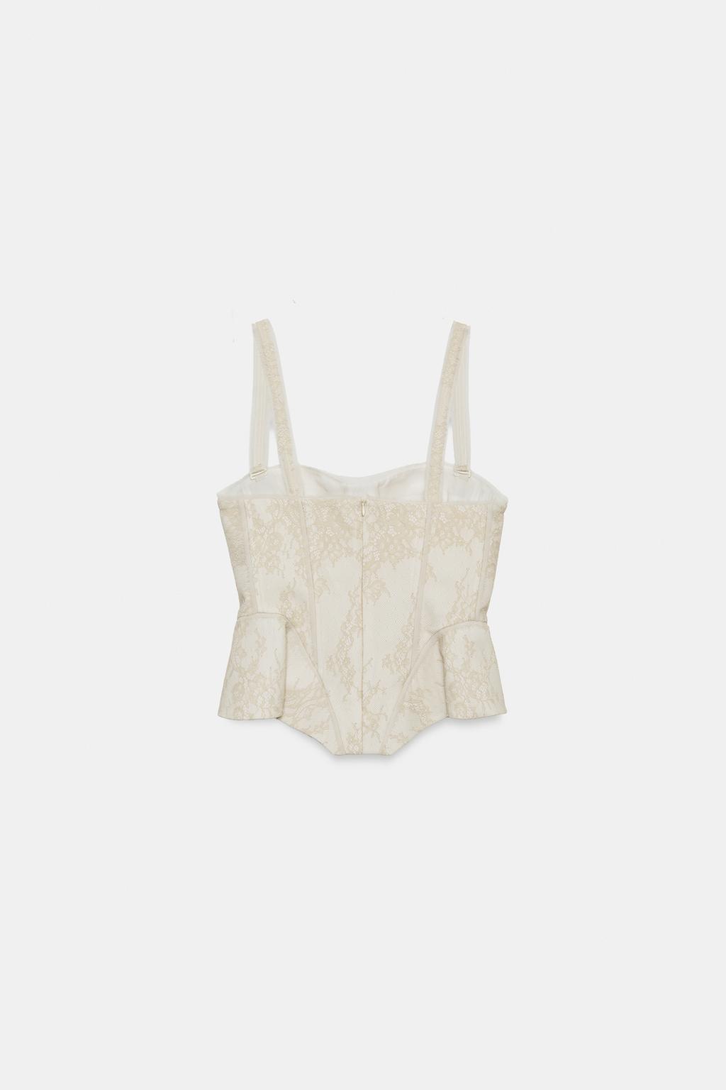 ТОП-КОРСЕТ С КРУЖЕВОМ — ZW COLLECTION
