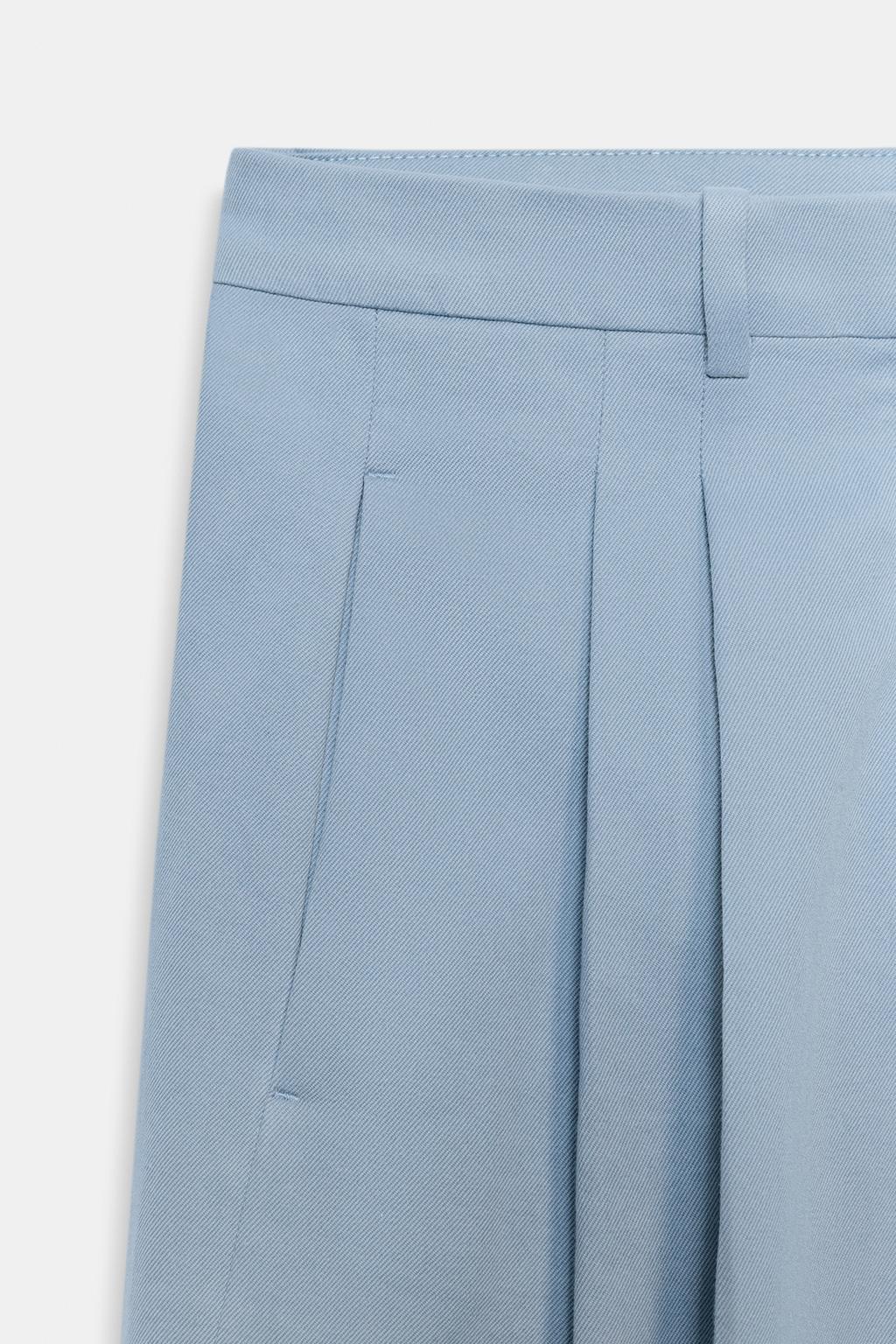 БРЮКИ WIDE-LEG С ЗАЩИПАМИ — ZW COLLECTION
