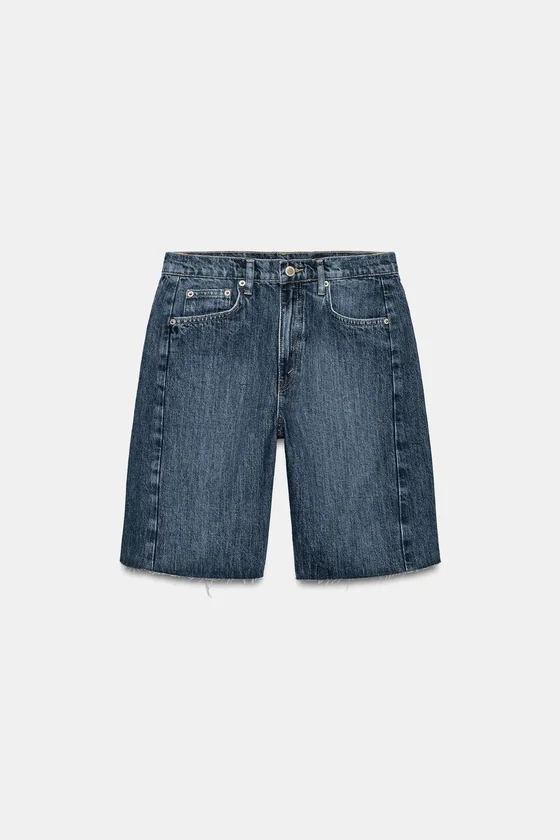 ДЖИНСОВЫЕ ШОРТЫ  СО СРЕДНЕЙ ПОСАДКОЙ — коллекция Zara «ZW»