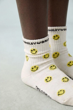 Набор из 2 пар носков Smileyworld ® в шахматную клетку- Заказать в России