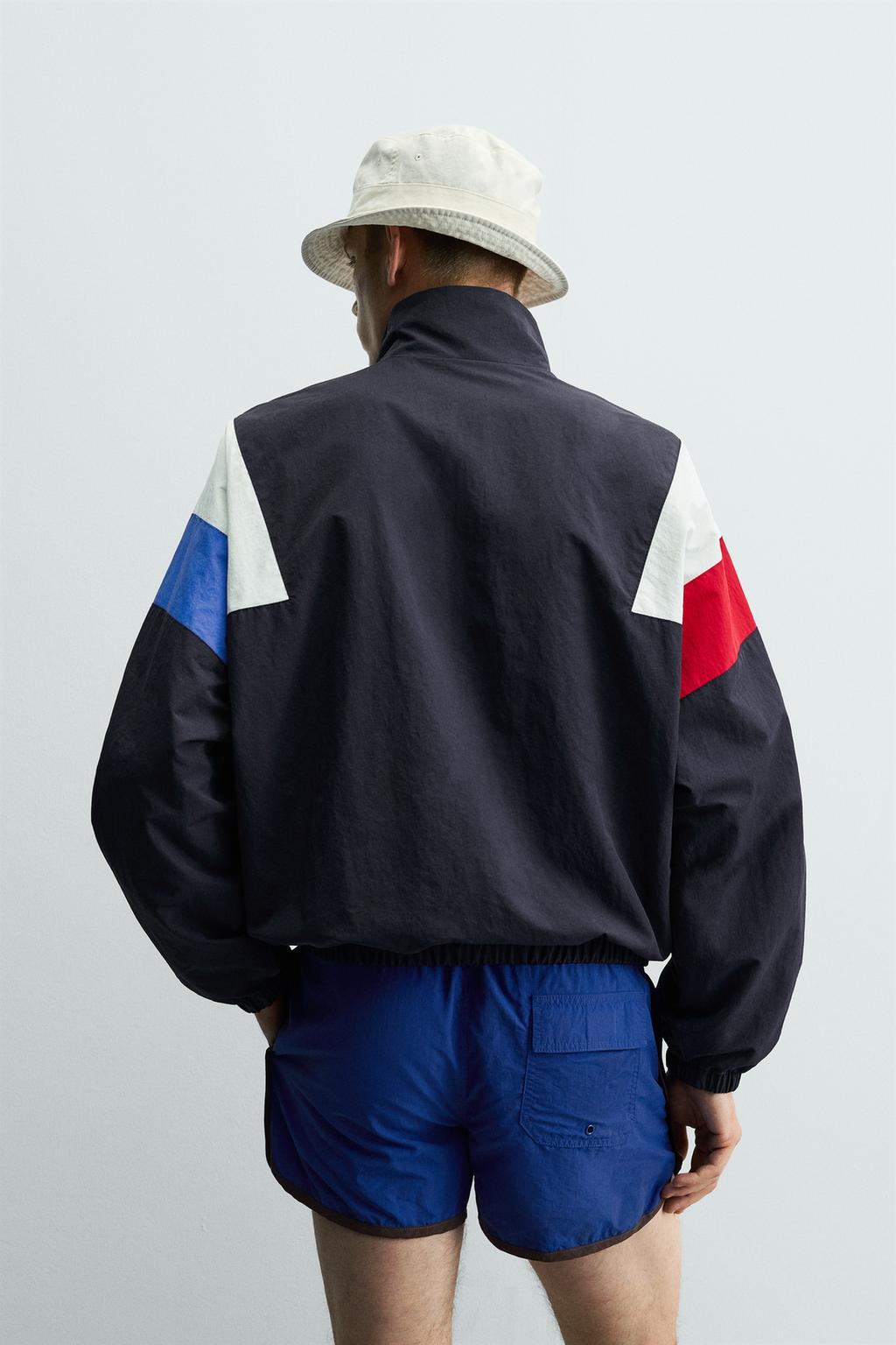 КУРТКА В СТИЛЕ РЕТРО ИЗ ВЫСОКОТЕХНОЛОГИЧНОЙ ТКАНИ COLOR BLOCK