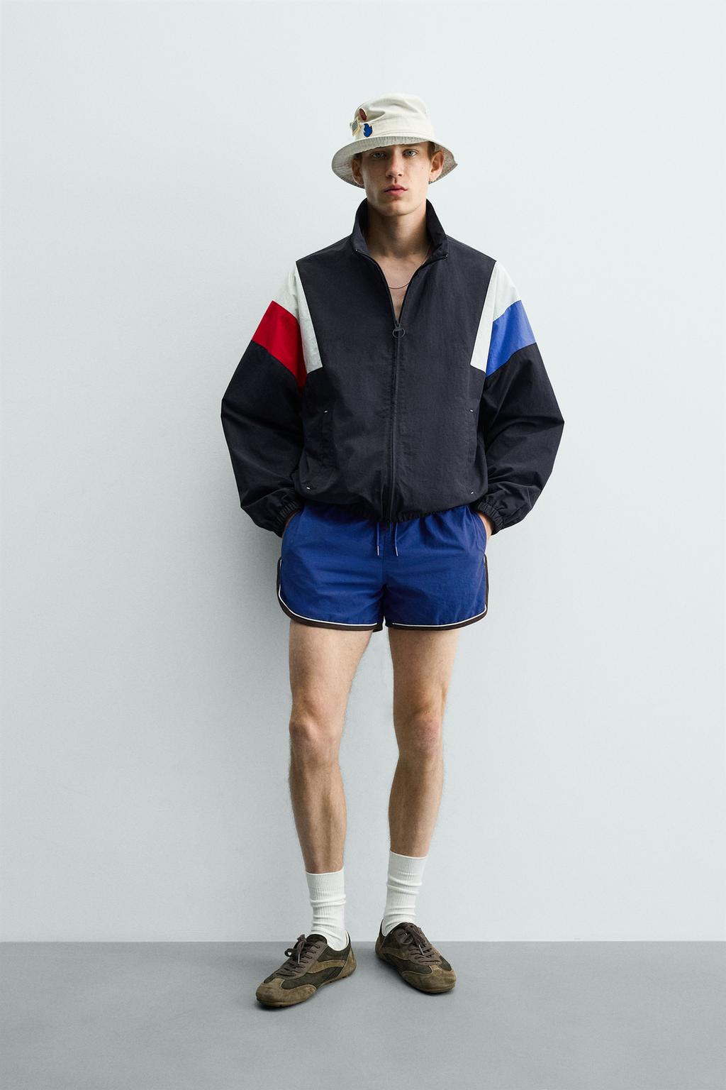 КУРТКА В СТИЛЕ РЕТРО ИЗ ВЫСОКОТЕХНОЛОГИЧНОЙ ТКАНИ COLOR BLOCK