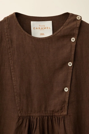 Платье из 100% льна от caramel london x zara- Заказать в России