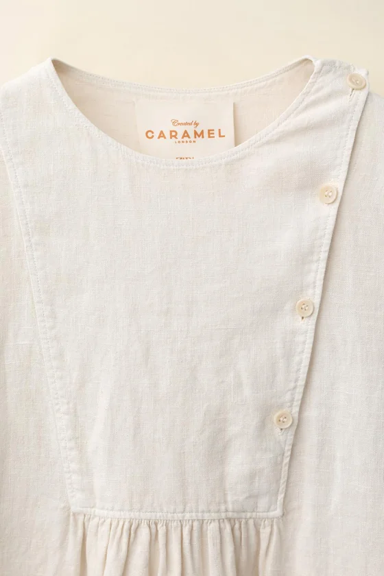 Платье из 100% льна, созданное caramel london x zara