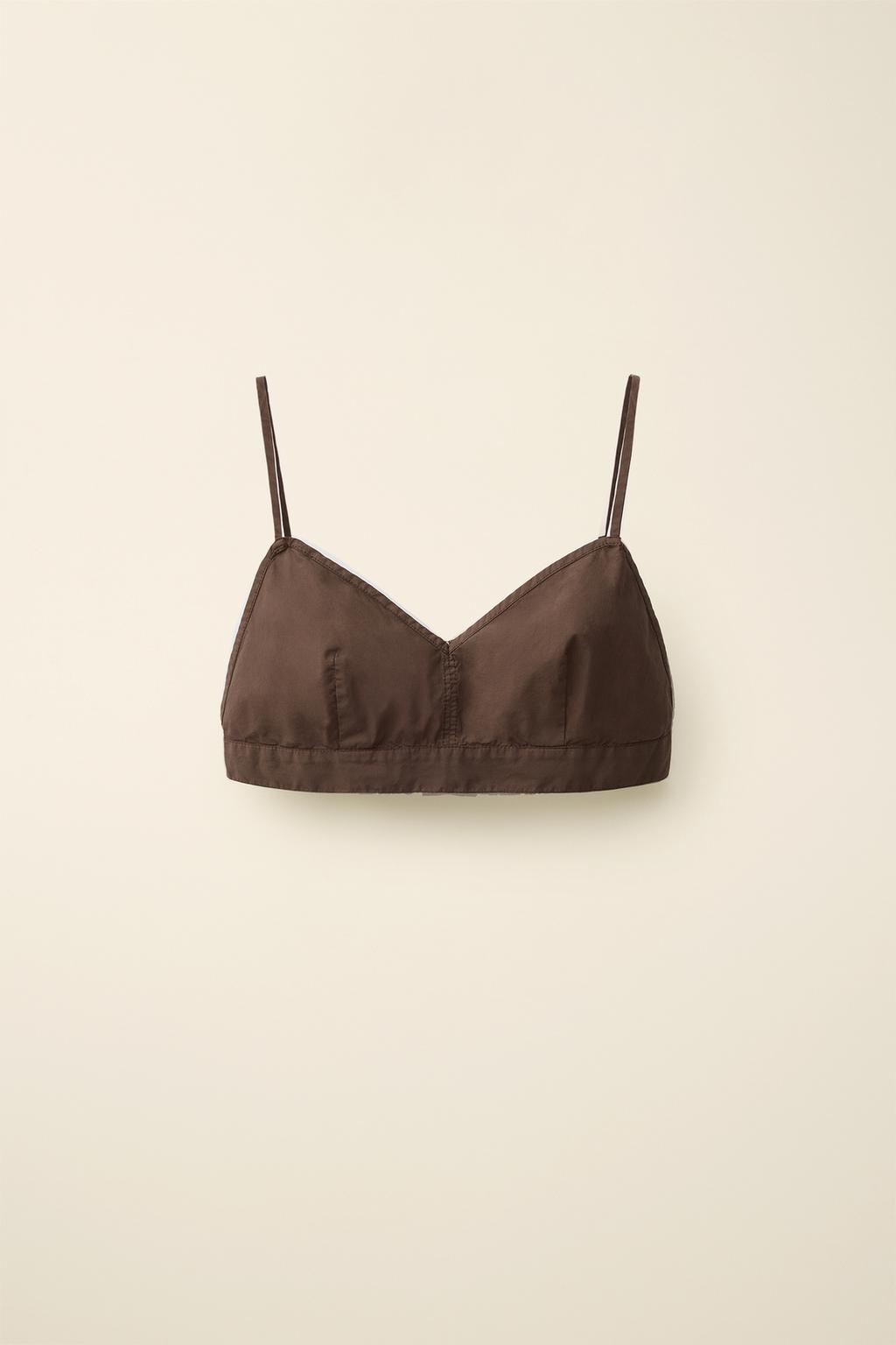 Топ из поплина created by caramel london x zara