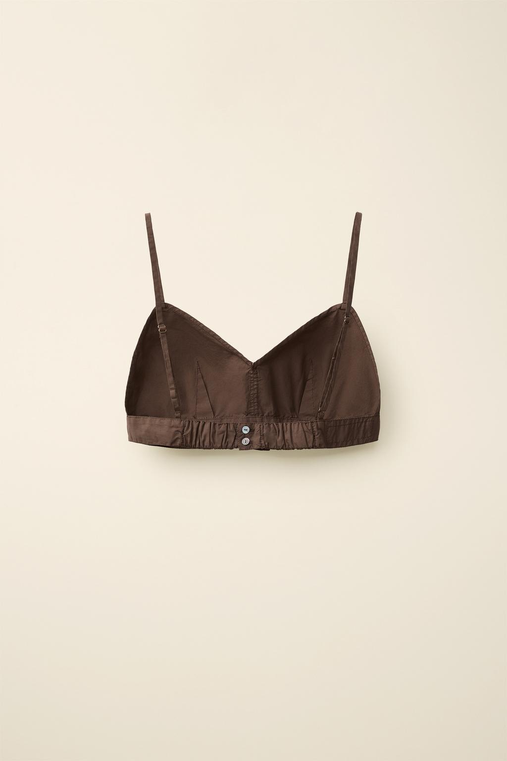 Топ из поплина created by caramel london x zara