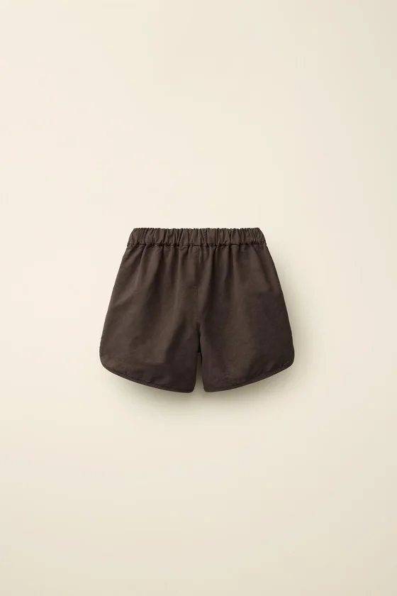 Однотонные бермуды с эластичным поясом caramel london x zara