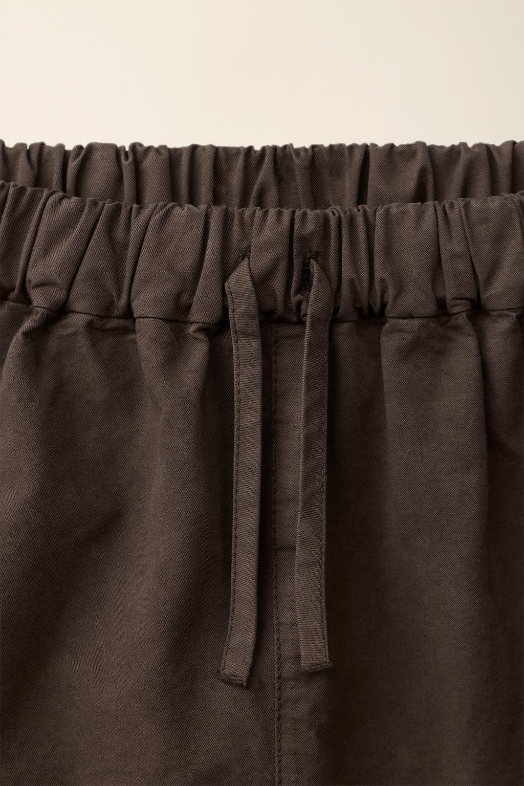 Однотонные бермуды с эластичным поясом caramel london x zara