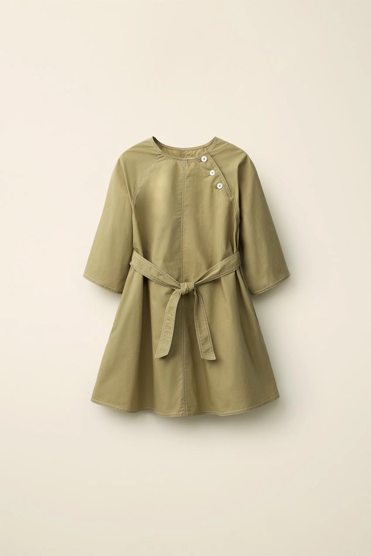 Платье из поплина с поясом created by caramel london x zara