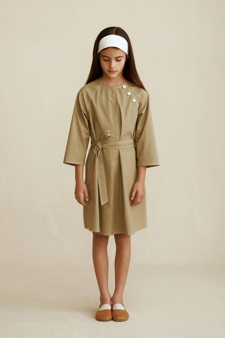 Платье из поплина с поясом created by caramel london x zara