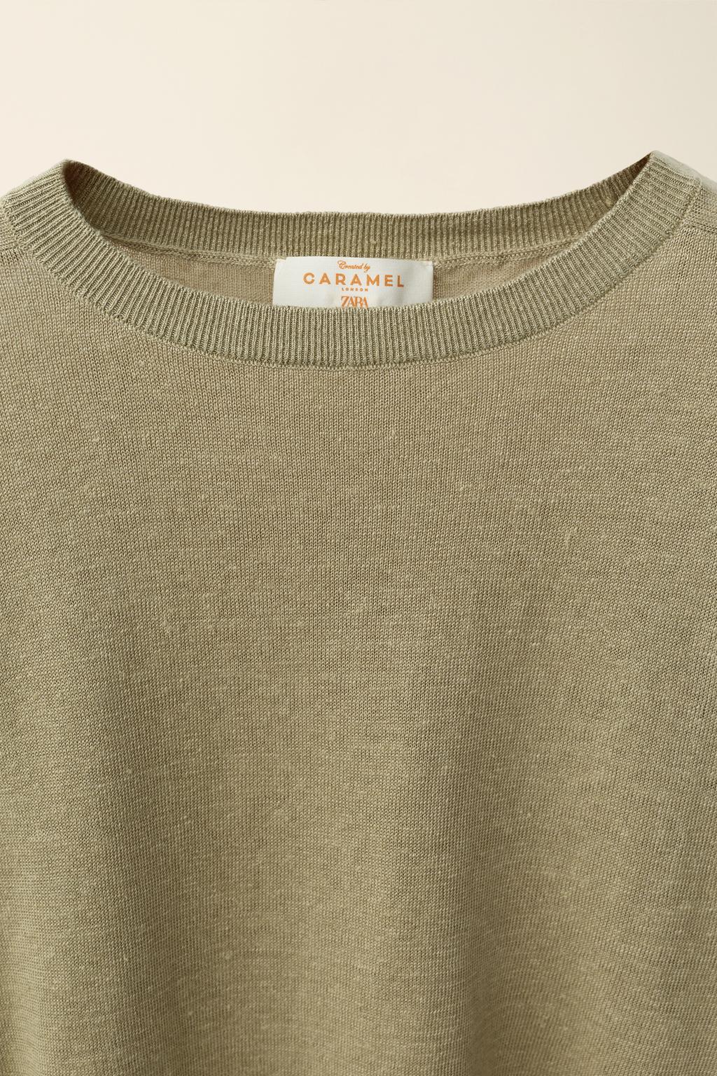 Джемпер 100% лён от caramel london x zara
